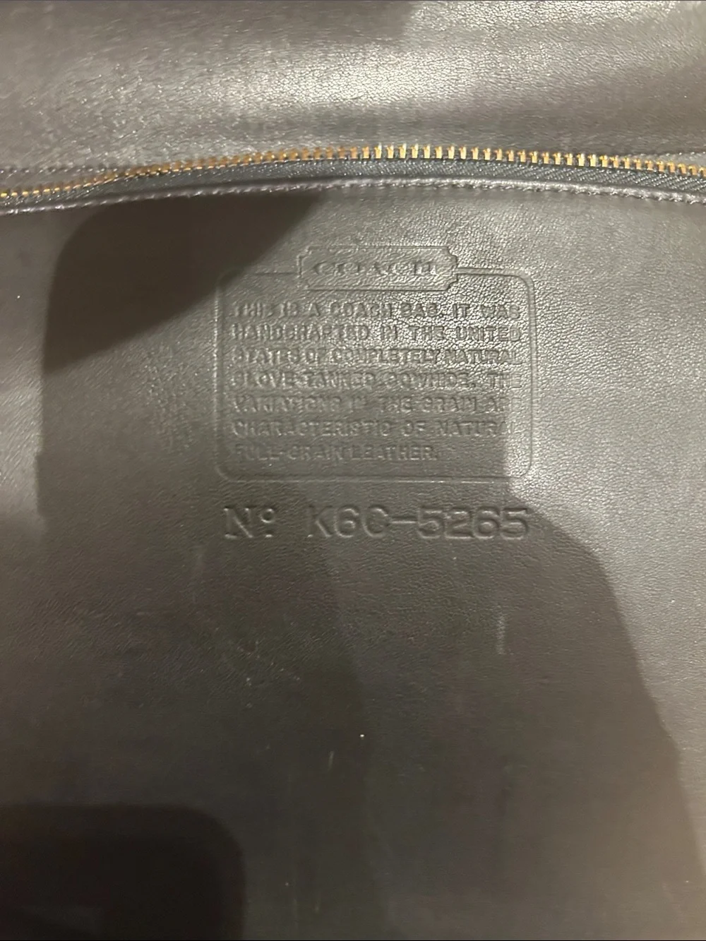 Coach Black Leather Laptop Messenger Bag with Gold Hardware